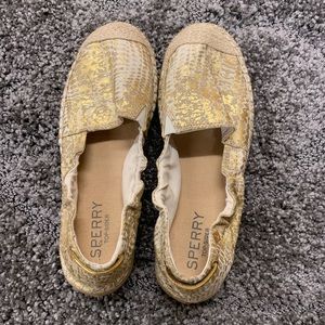 Sperry Top Sider Gold Espadrille
